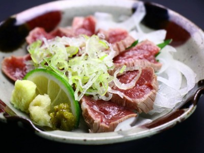 ご夕食 馬刺しロース／一例